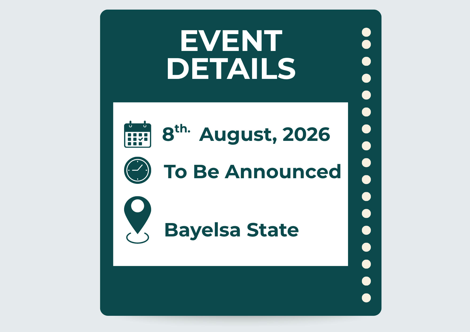 Revamp Bayelsa Event Details